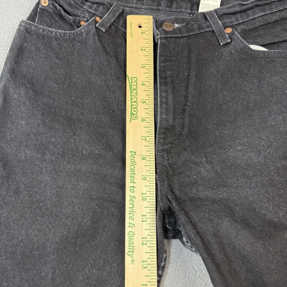 Levis Made in the USA Womans Jeans 13M Black Cotton Staight 17512-0260 - Picture 9 of 10